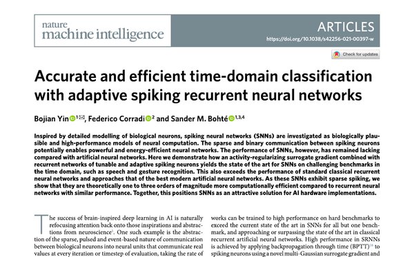 First page of Nature Machine Intelligence 2021 paper