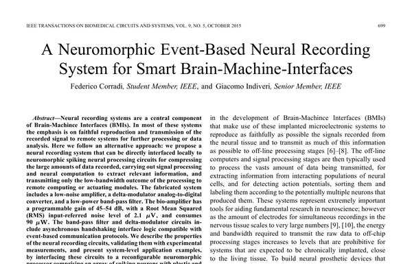 First page of IEEE TBCAS 2015 paper
